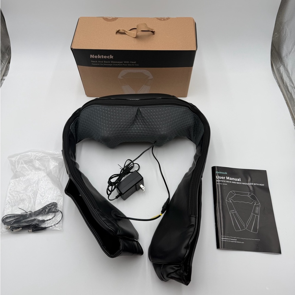 Nekteck Shiatsu Neck and Back Massager with Heat